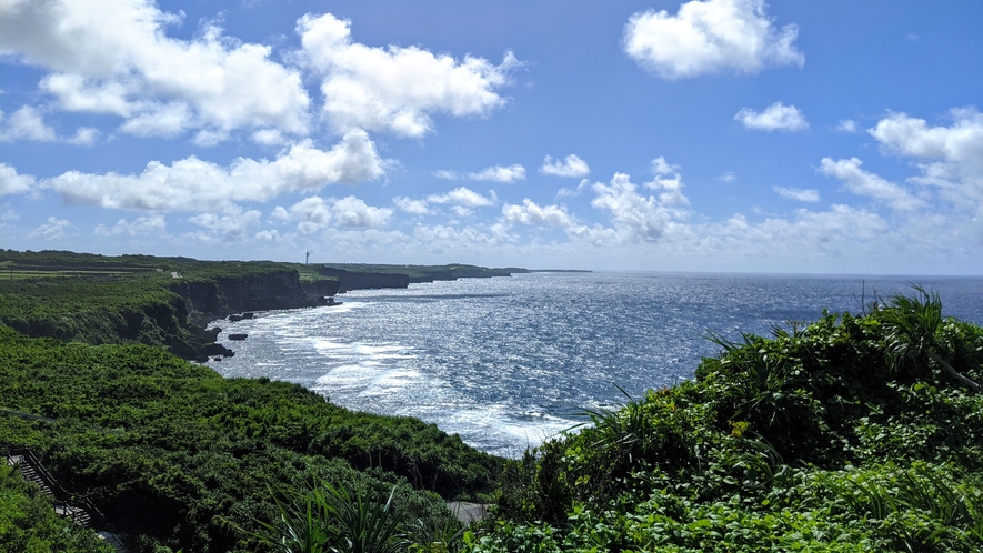 島風景　ムイガー断崖絶壁からの眺望
