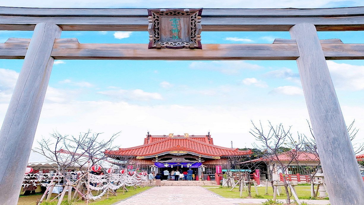 島風景　宮古神社