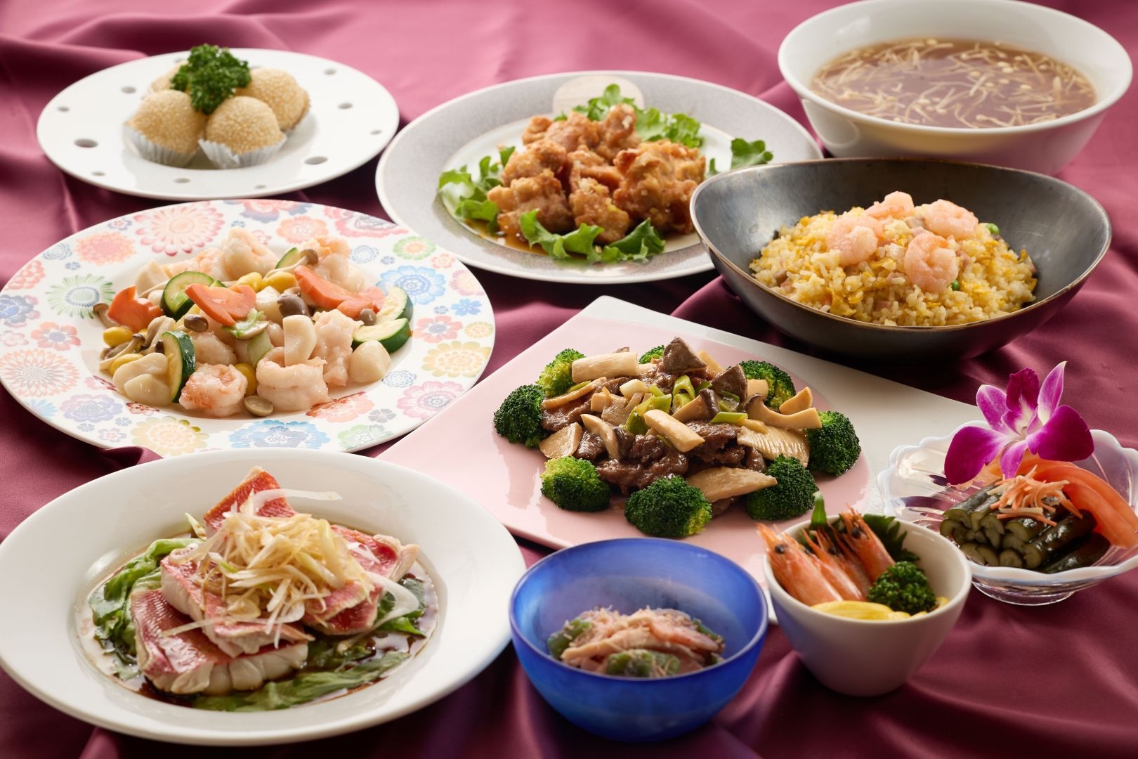 【ポイント5倍】夜景温泉旅館でお得に中国料理コース【夕朝食付】