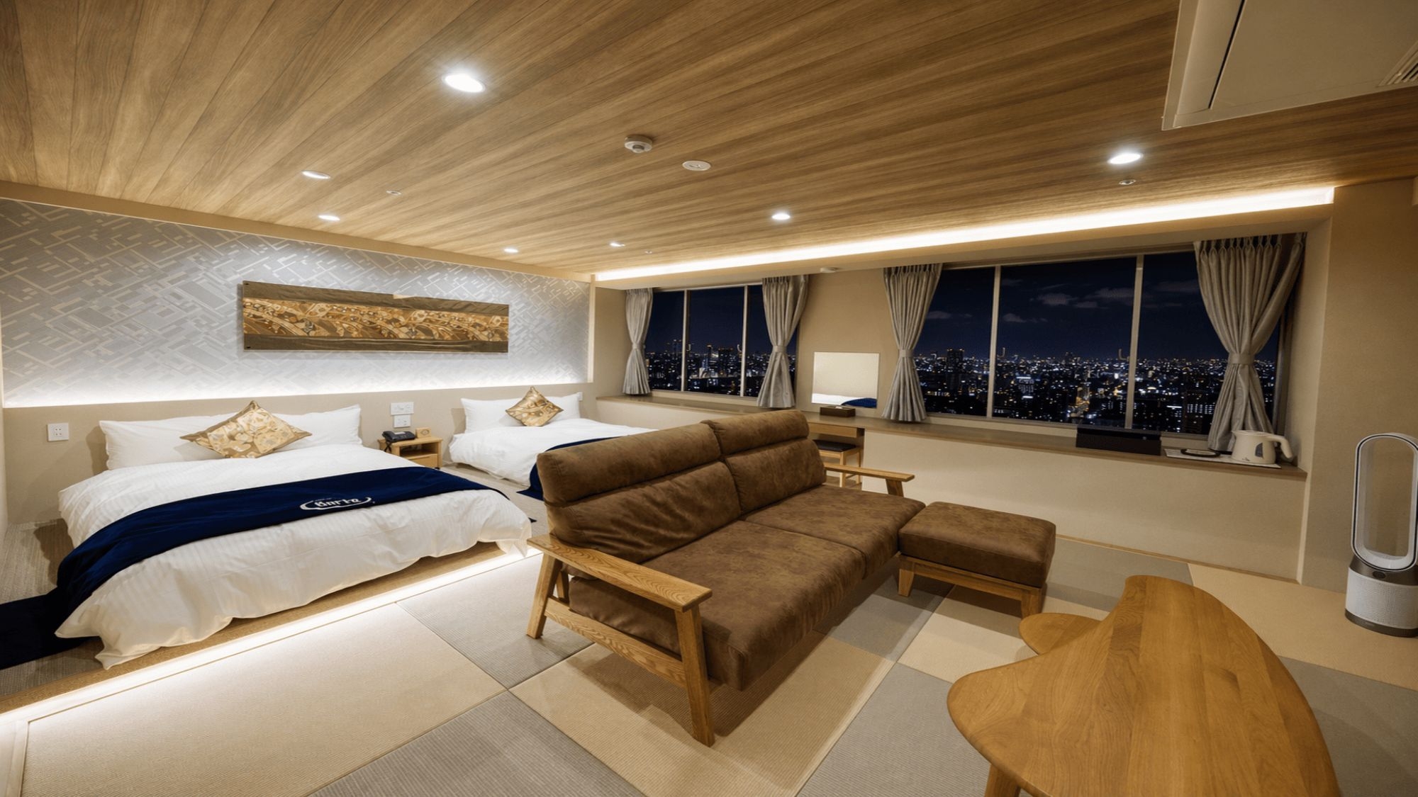 【新設】ひろがる夜景エグゼクティブラウンジ無料×こだわりのお部屋で天然温泉宿を満喫【朝食付】