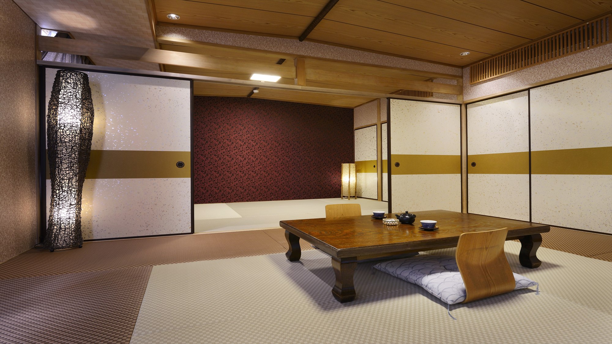 【石切の里プレミアム】和室（夜景眺望側）喫煙☆上質な空間でゆったりと過ごす贅沢な時間◆