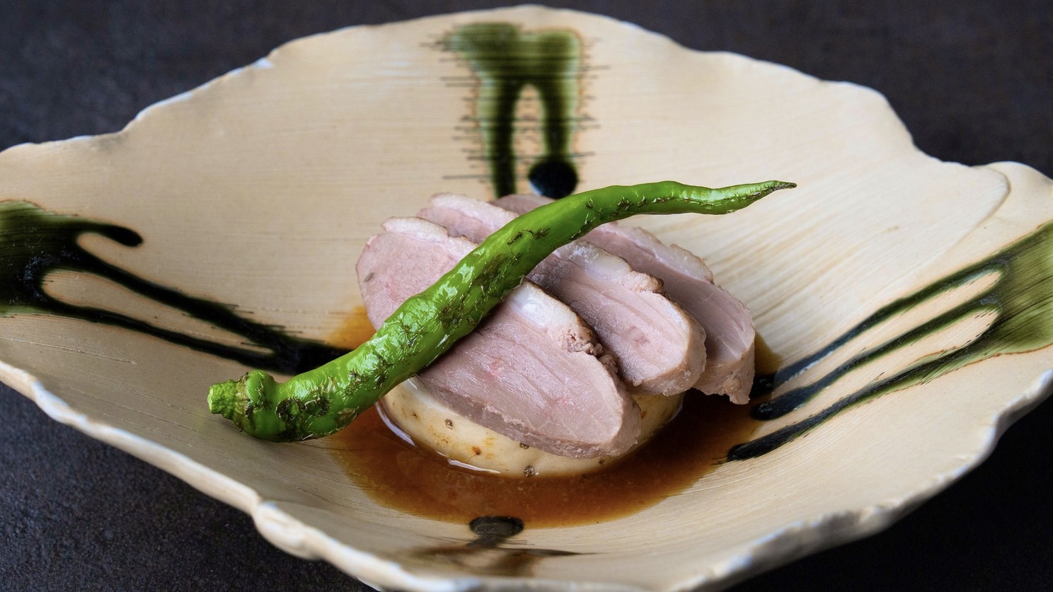 【贅沢／タラバガニ付】タラバガニの足を天ぷらでご用意／夕食「翠山御膳」12，000円コース