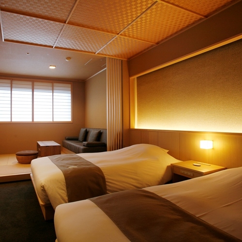 4th and 5th floors: Newly renovated Western-style room with panoramic bath (45 square meters) [Non-smoking]