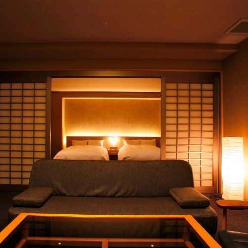[Japanese-style bedroom with cypress bath 60 square meters]
