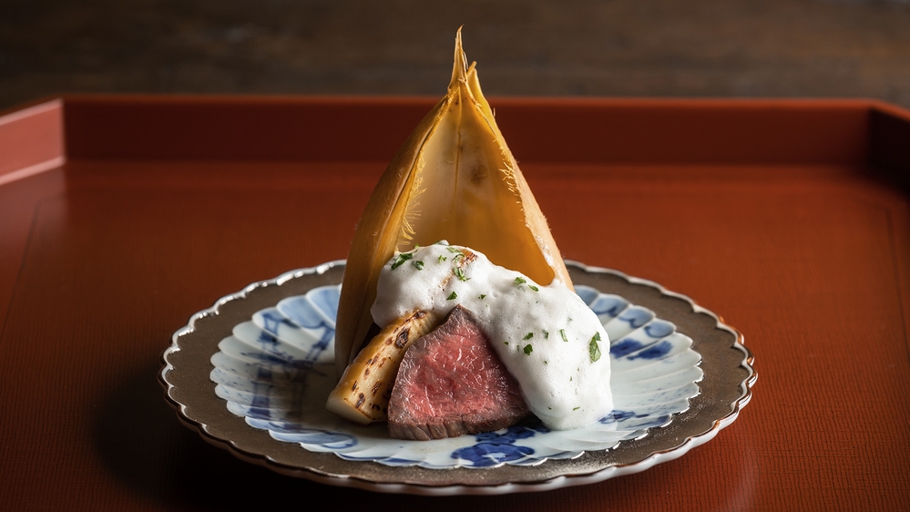 ＜早期割30＞【プレミアム】但馬牛と旬魚『雅-MIYABI-』最上級コース｜カフェ朝食