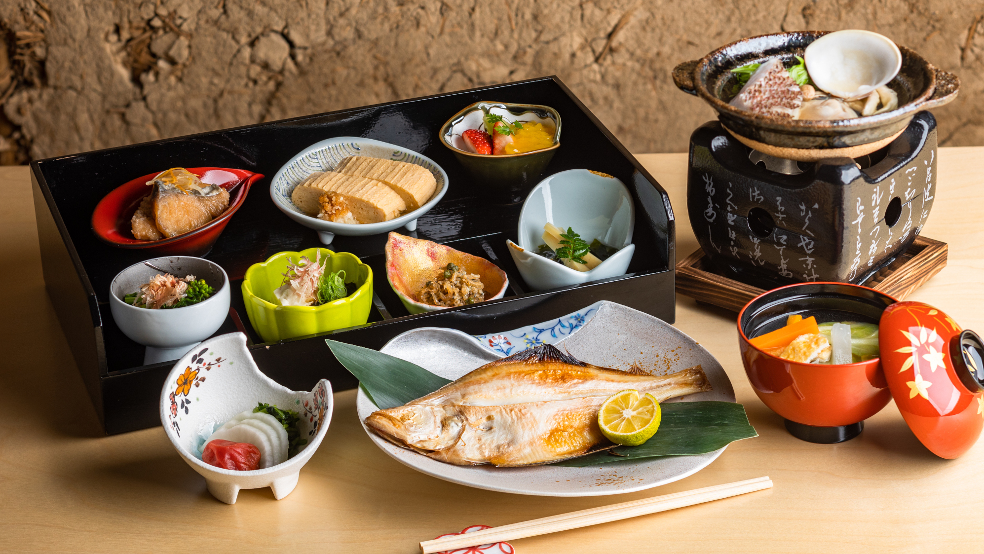 地元食材を使用した和朝食