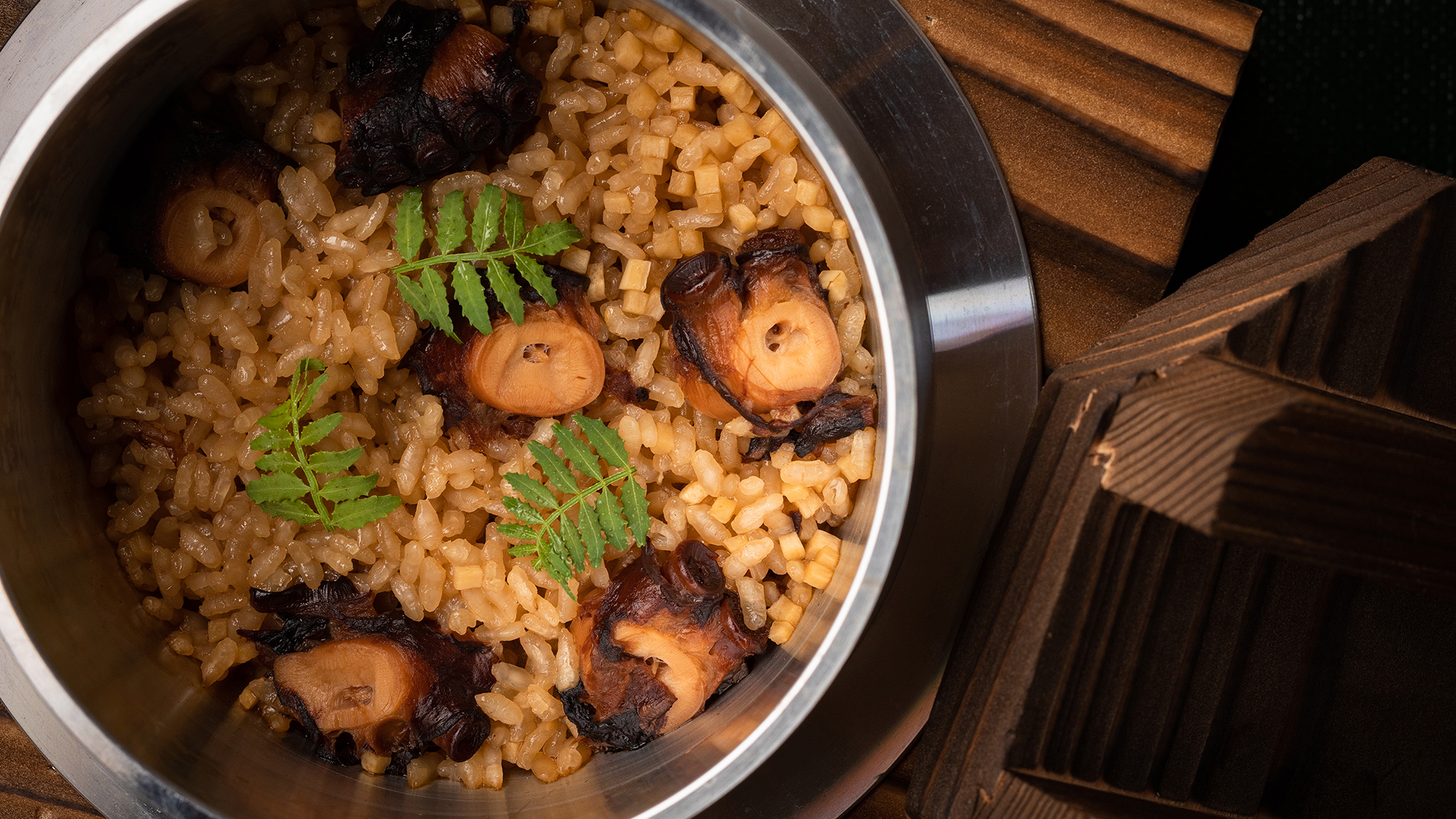 蛸と新生姜の釜飯