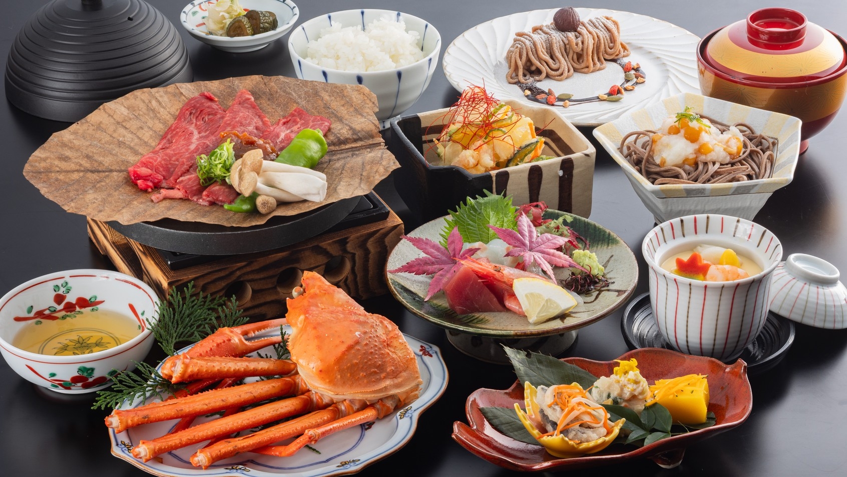 【平日×50歳以上】4000円OFF！季節を綴る但馬の美食旅 ＜和会席「華」＞　予約時確認事項あり