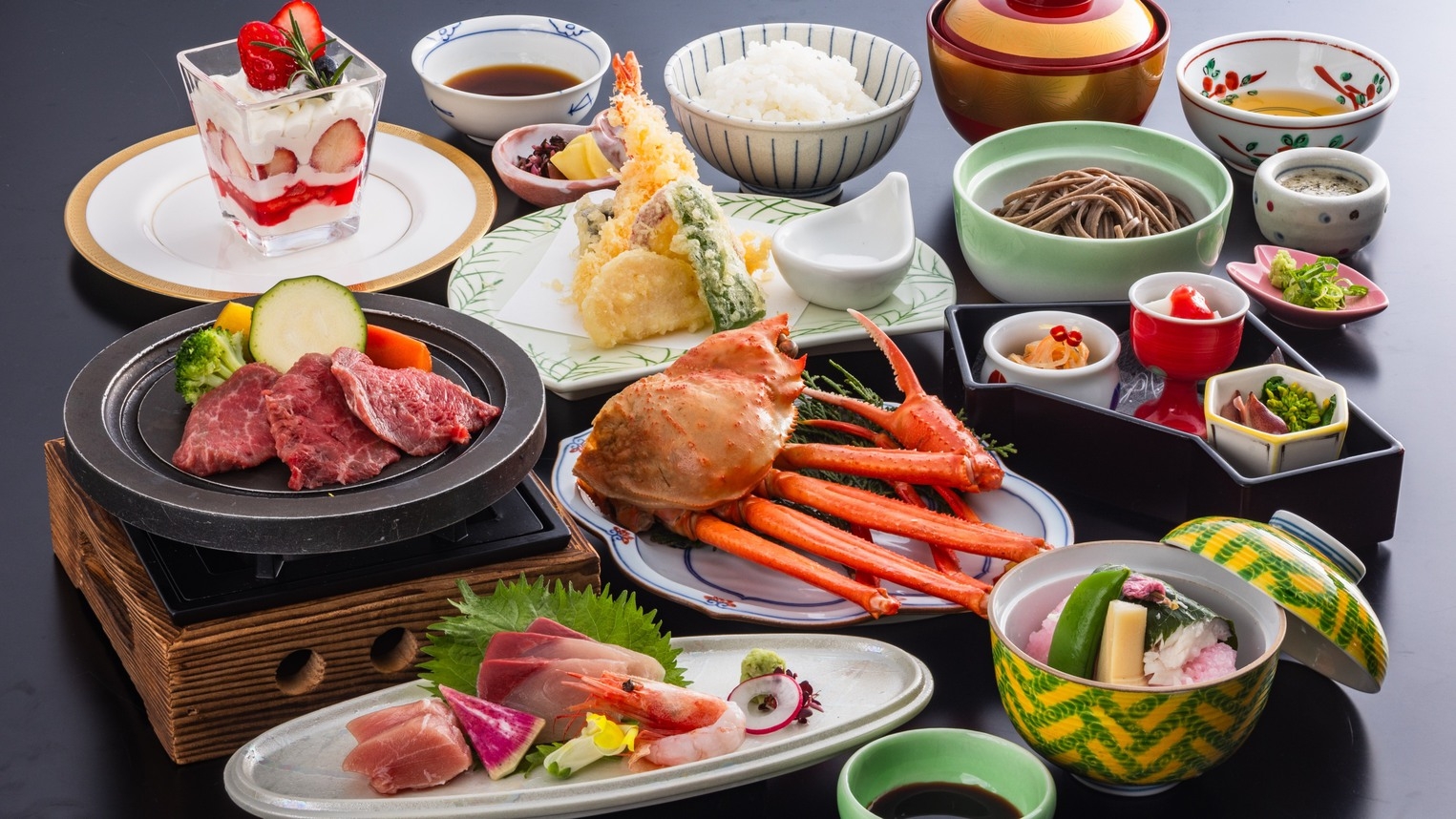 【平日×60歳以上】3500円OFF！季節を綴る但馬の美食旅 ＜和会席「華」＞