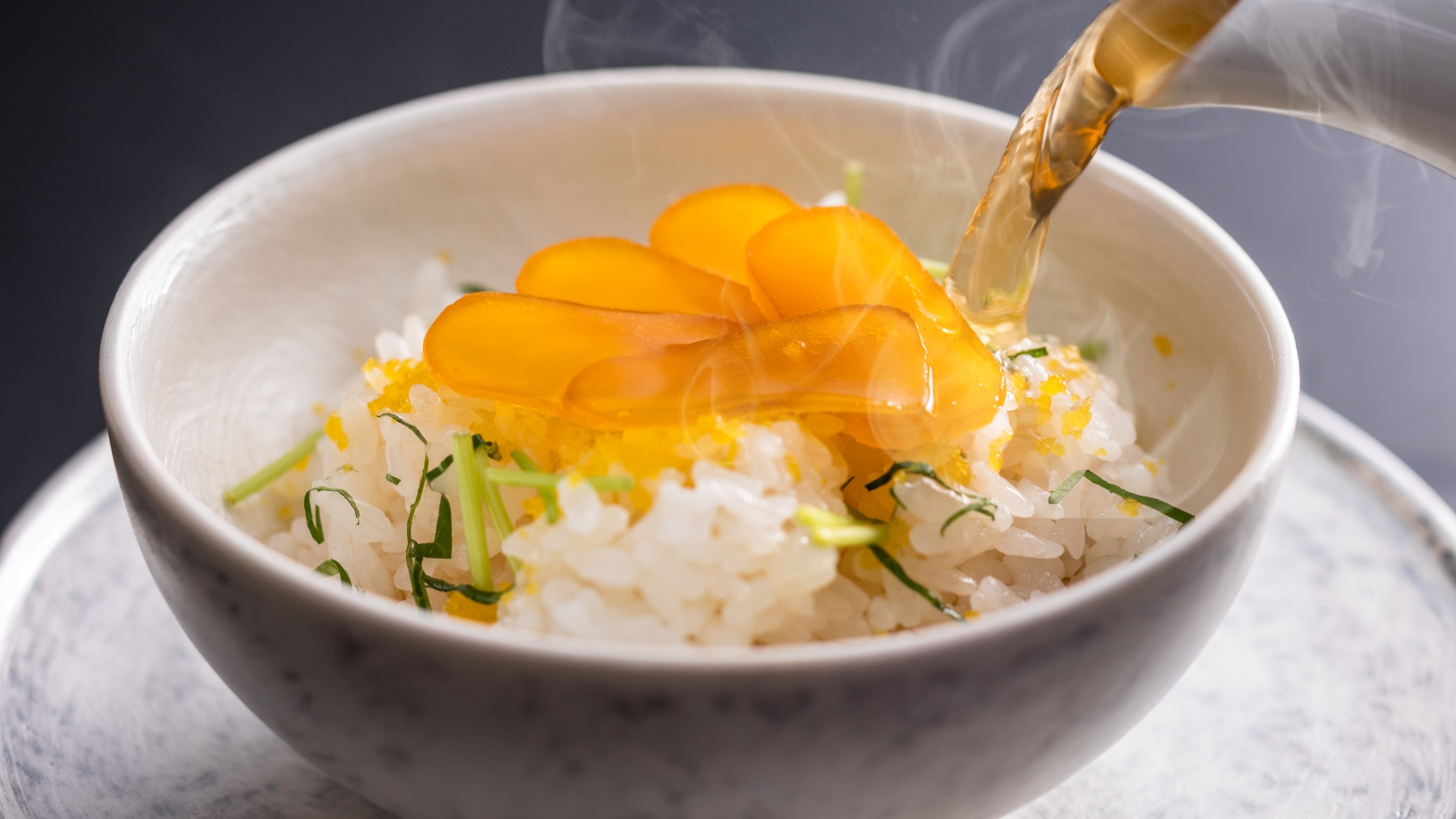 ＜特別会席＞　カラスミご飯