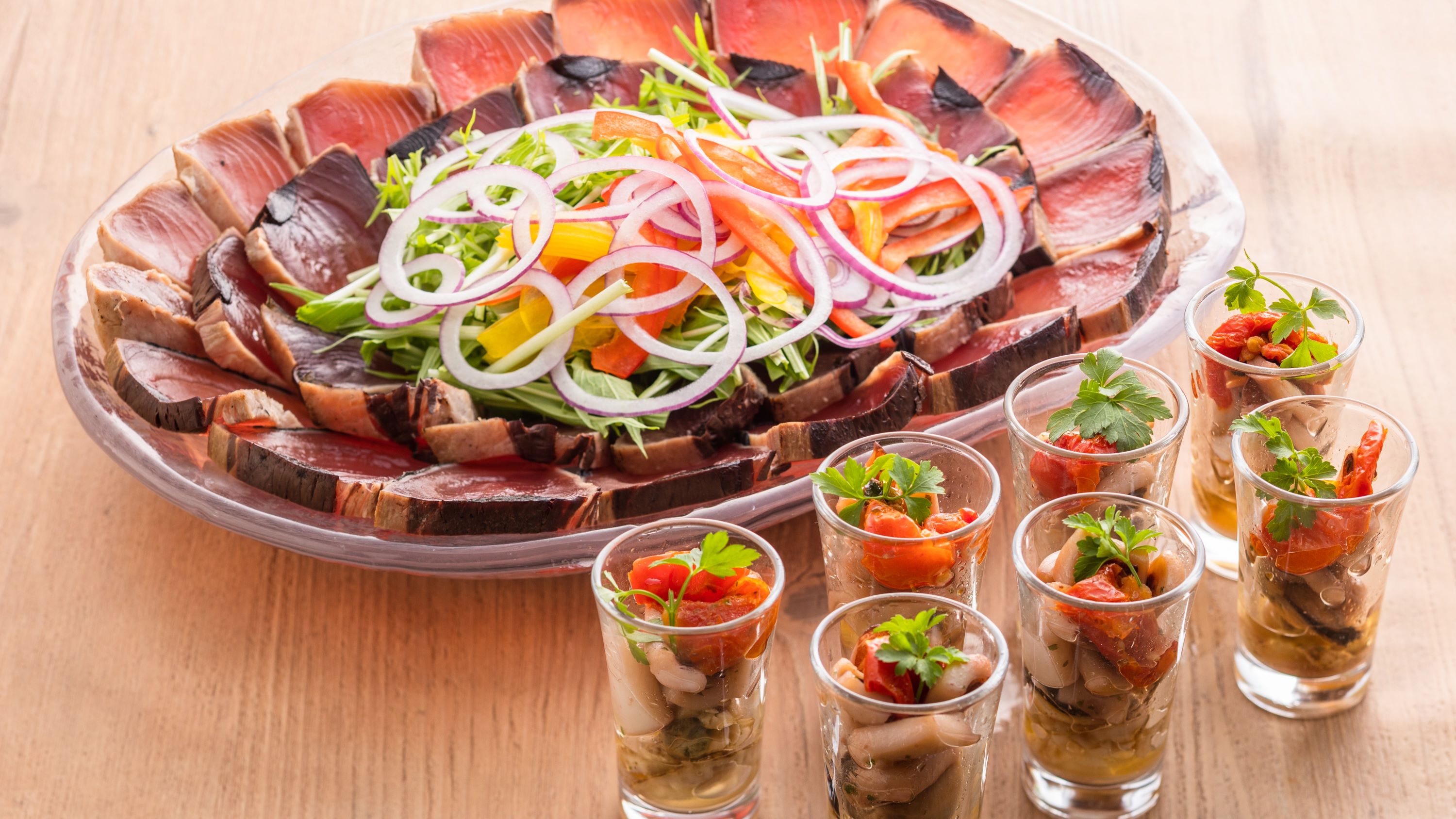 ＜春バイキング＞鰹のカルパッチョ