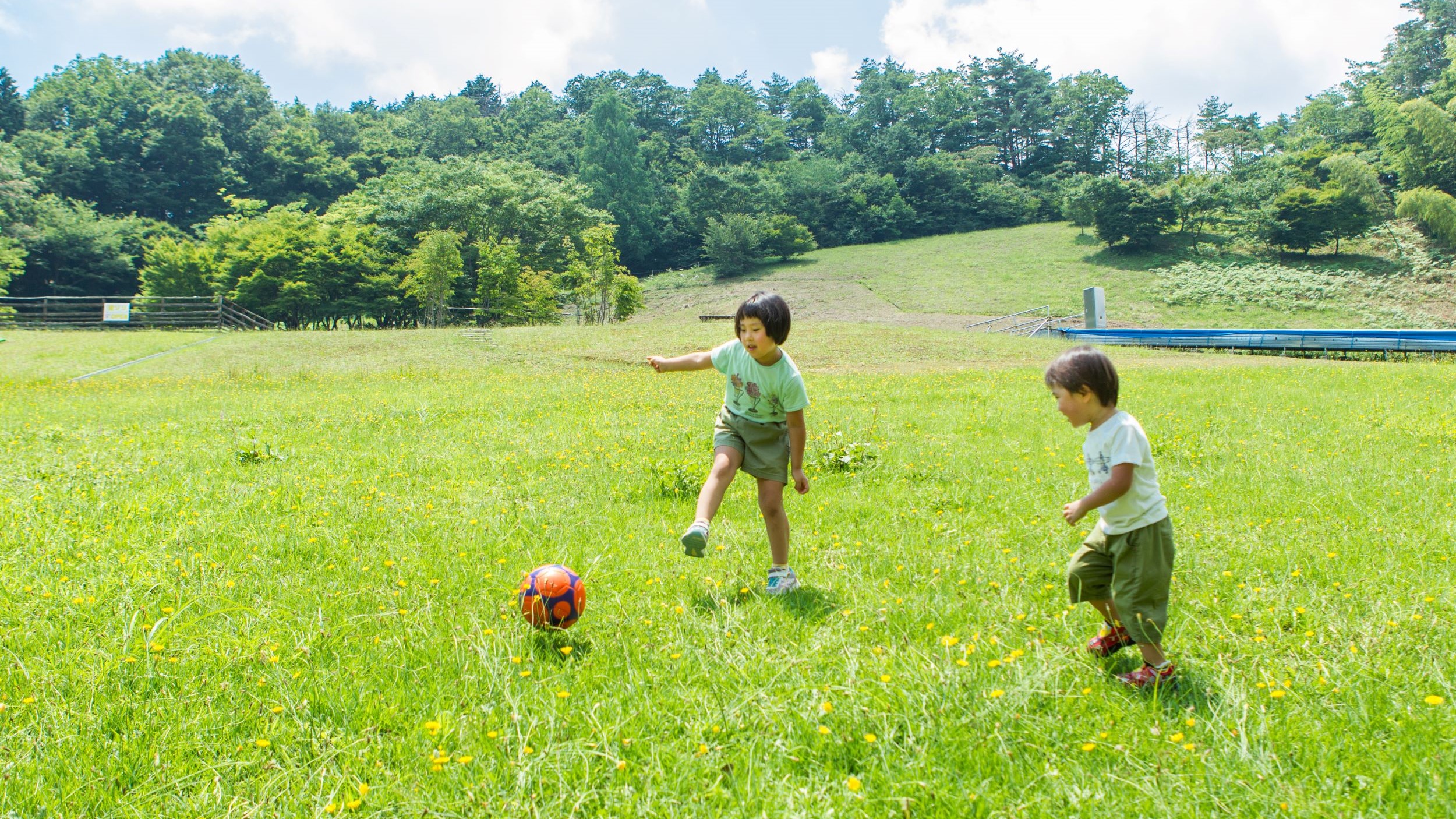 癒しの庭で遊ぼう！遊具の貸出無料