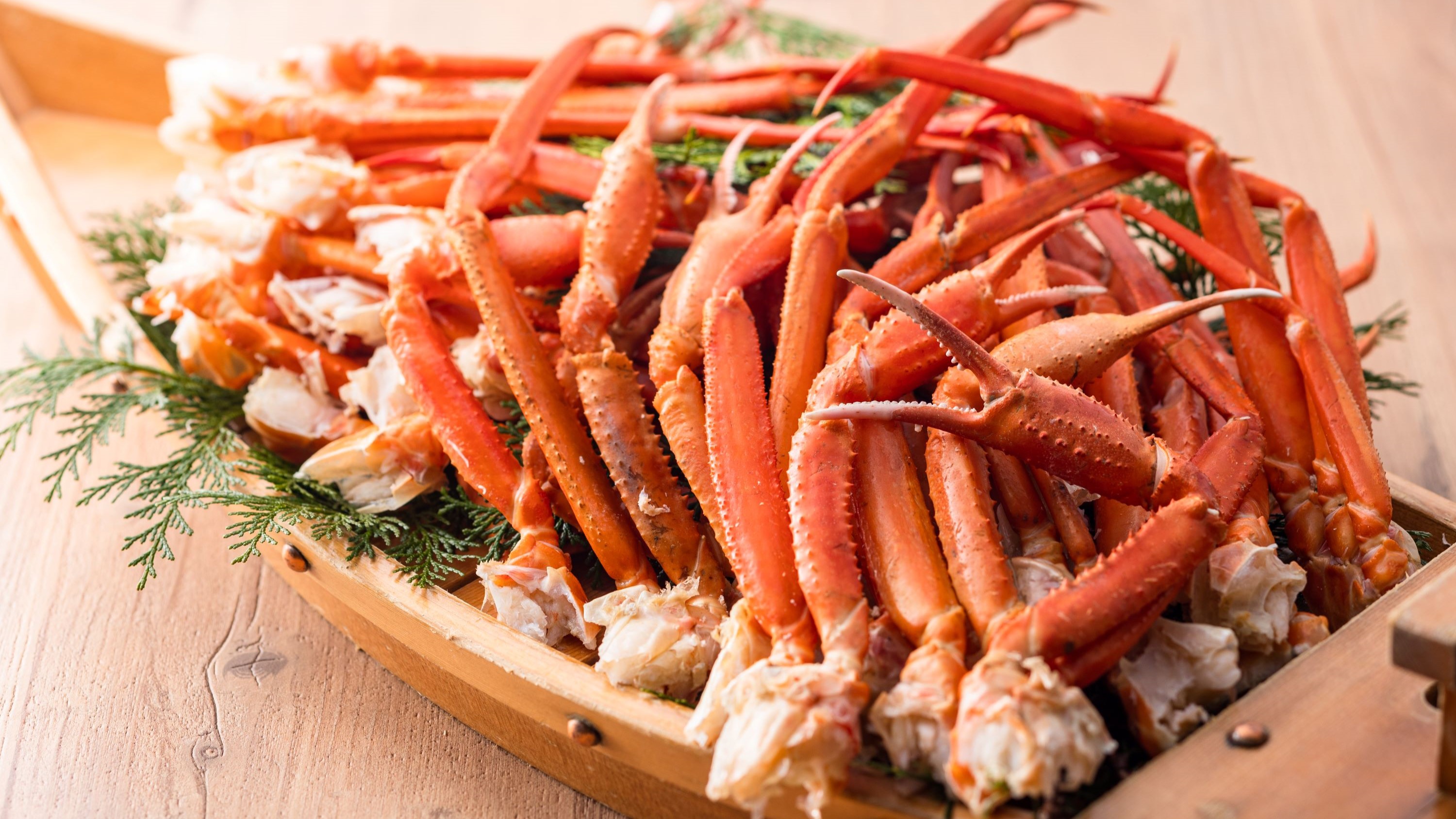 ブルーリッジホテルのカニ食べ放題