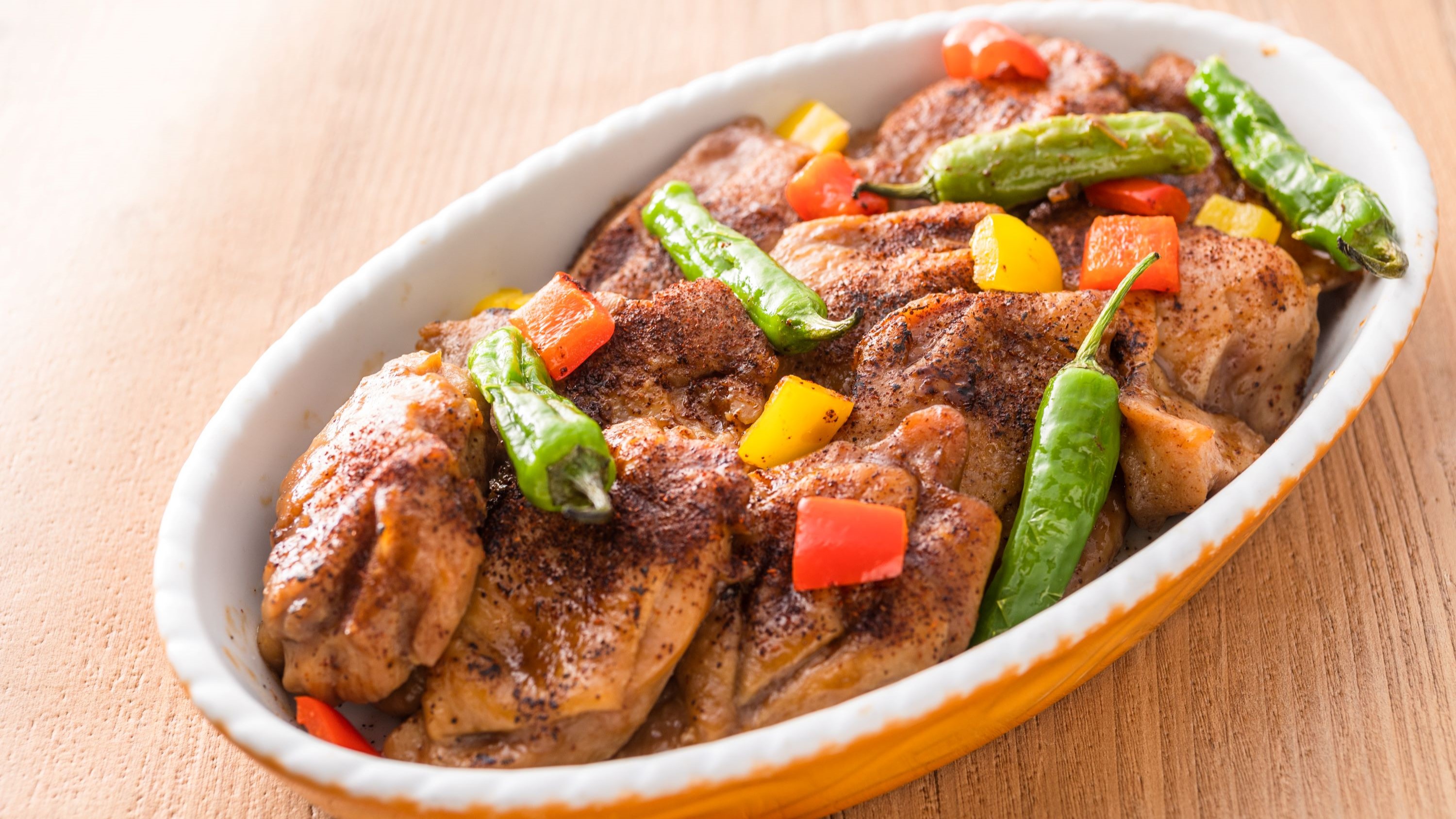 ＜春バイキング＞チキンの洋風照り焼き　チリペッパー風味