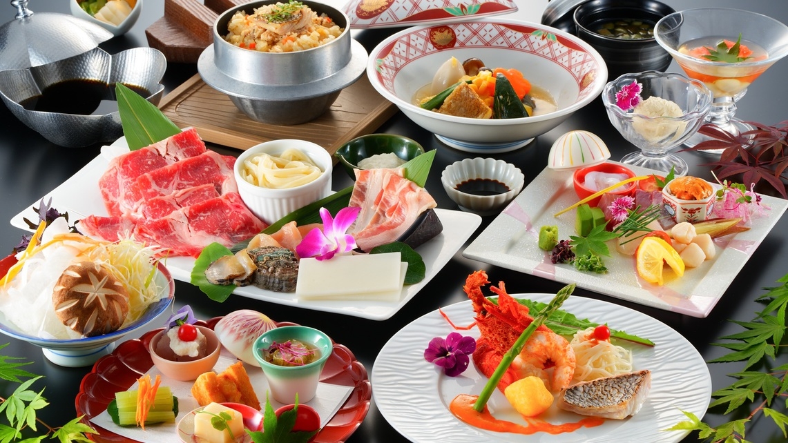 「一番人気！」＜飲み放題付＞【おすすめグルメ】県産牛と島原地鶏を関東風すき煮で！旬の海鮮もたっぷり