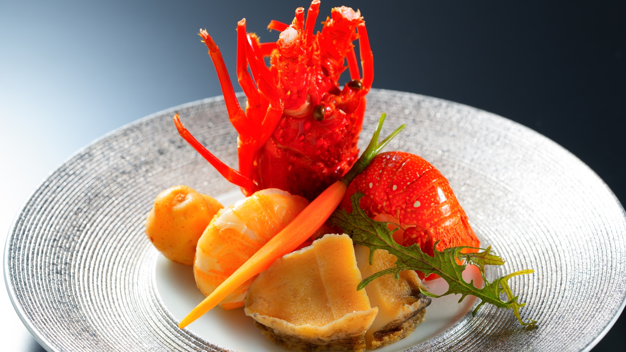 【島原グルメ会席／2025年秋冬】ぷりぷり触感と濃厚な甘み！ロブスターと鮑のグリル