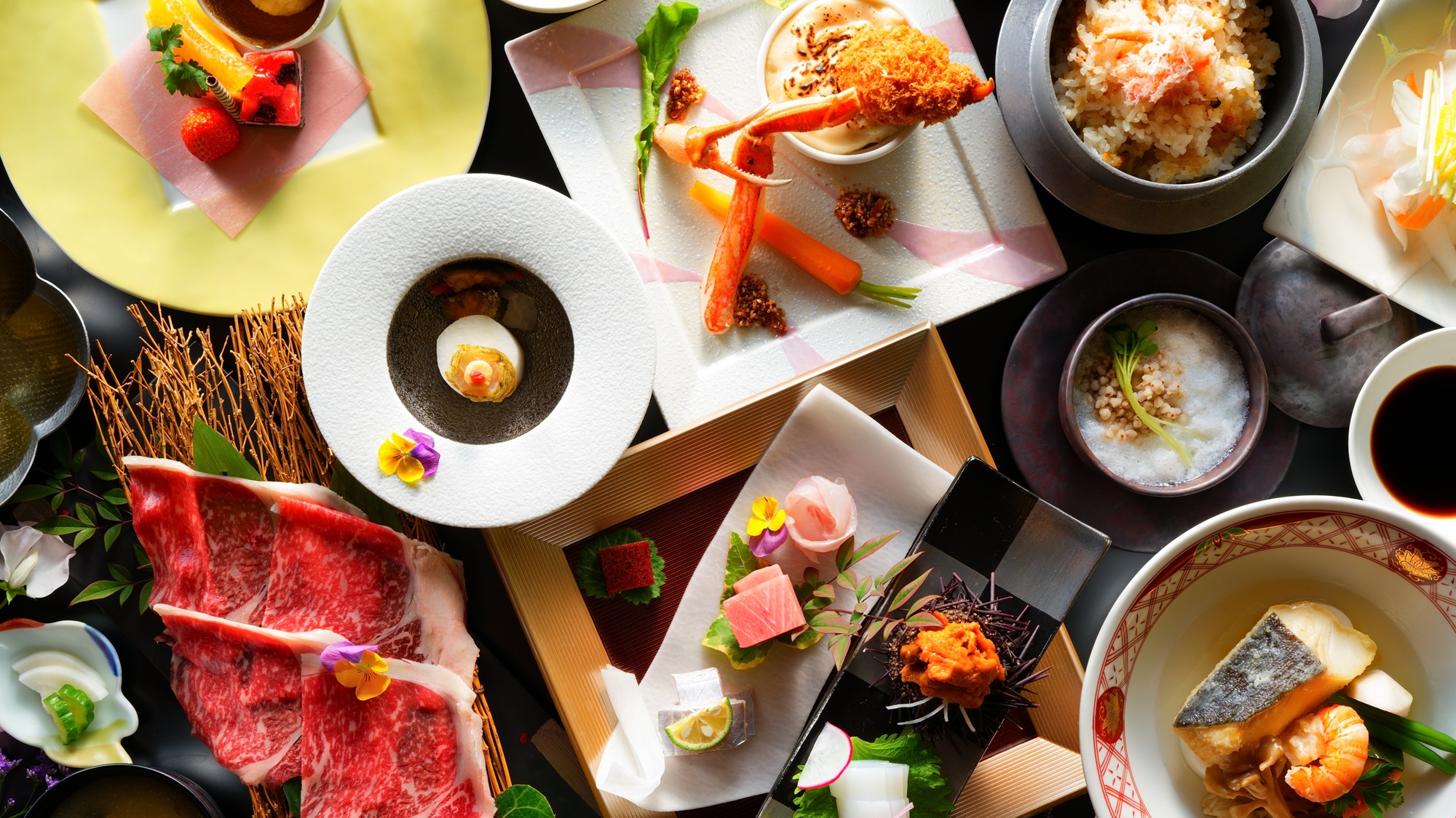 【島原グルメ会席／2025年冬春】旬の素材を活かした料理が彩る献立。地元の食材をふんだんに使用