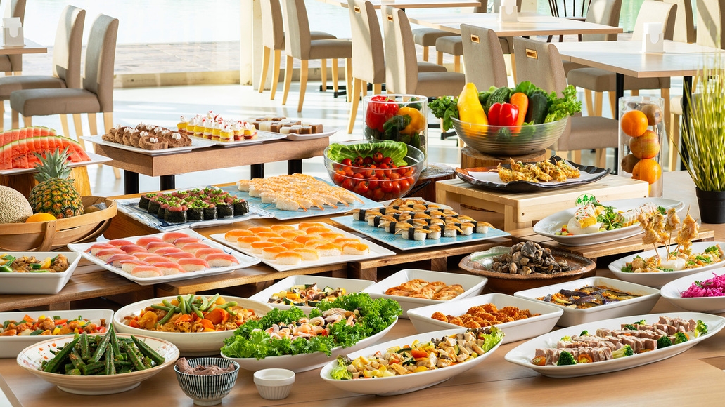 【期間限定☆楽パック】オーシャンビュー☆お好きなメニューを思う存分♪バイキングプラン(朝夕食付)