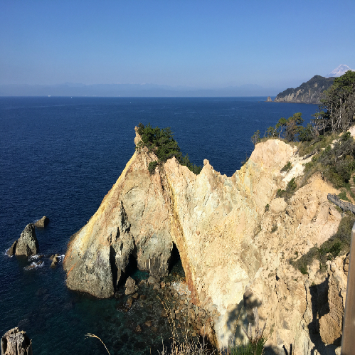 *【西伊豆のパワースポット・馬ロックと富士山】