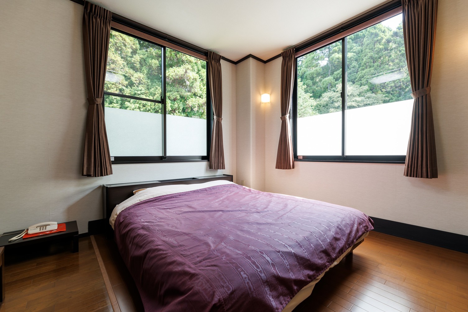 和洋室【ダブルベッド＋和室４,５畳】②