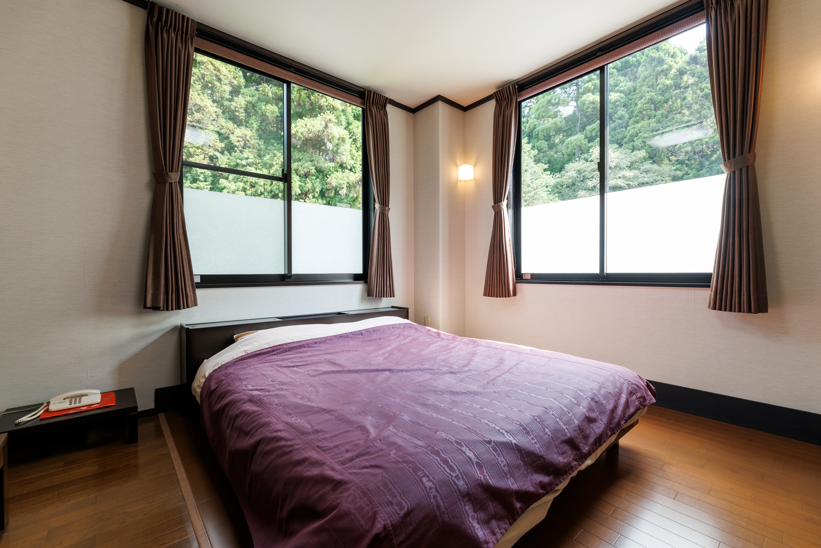 和洋室【ダブルベッド＋和室４,５畳】②