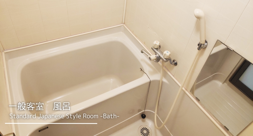 一般和室の風呂は、いたって普通のお風呂ですが温泉が出ます。