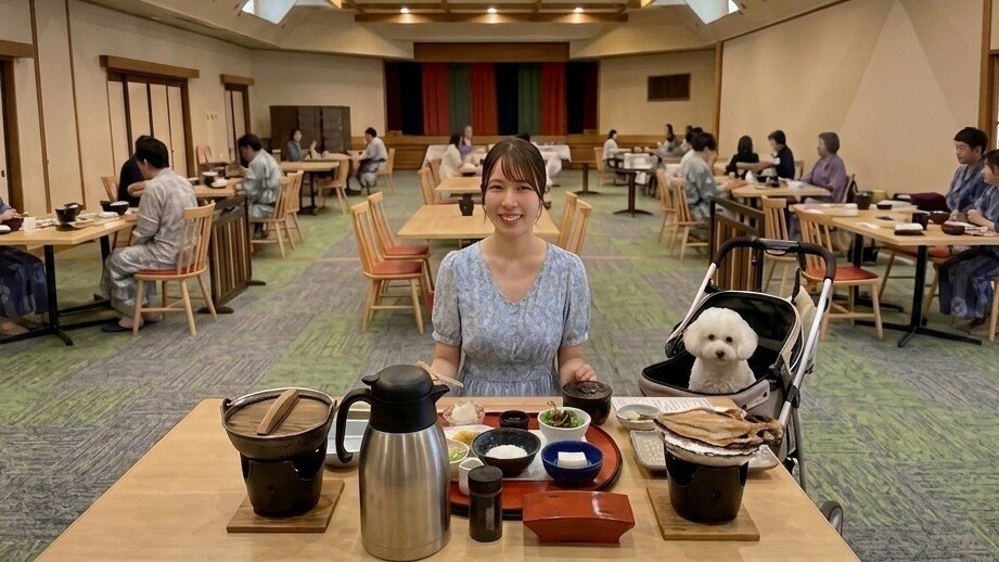 【一泊朝食】三河産アジの干物を自分で焼く朝ごはん。愛犬と気軽に楽しむ海辺の朝