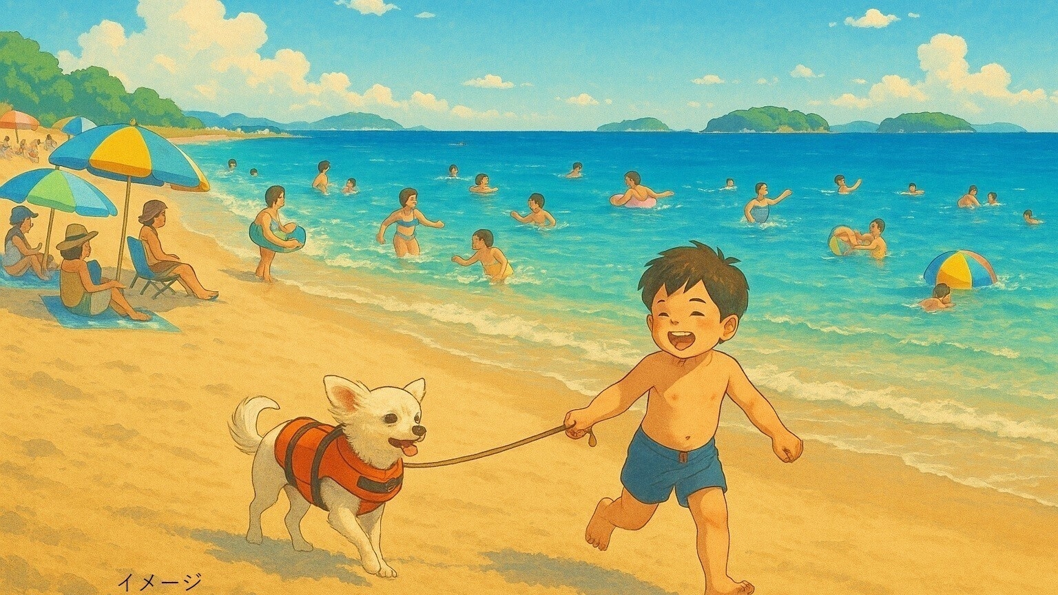 【愛犬と夏満喫｜三河会席◆極】ワンちゃんもみんなも嬉しい5大特典付き！徒歩2分のビーチへGO！