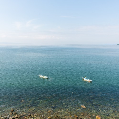 当館から臨む三河湾は穏やかで心安らぎます