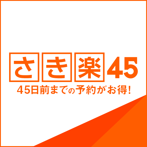 【レジャー・観光】早期予約で断然お得　1ベッド　さき楽45（素泊り） 