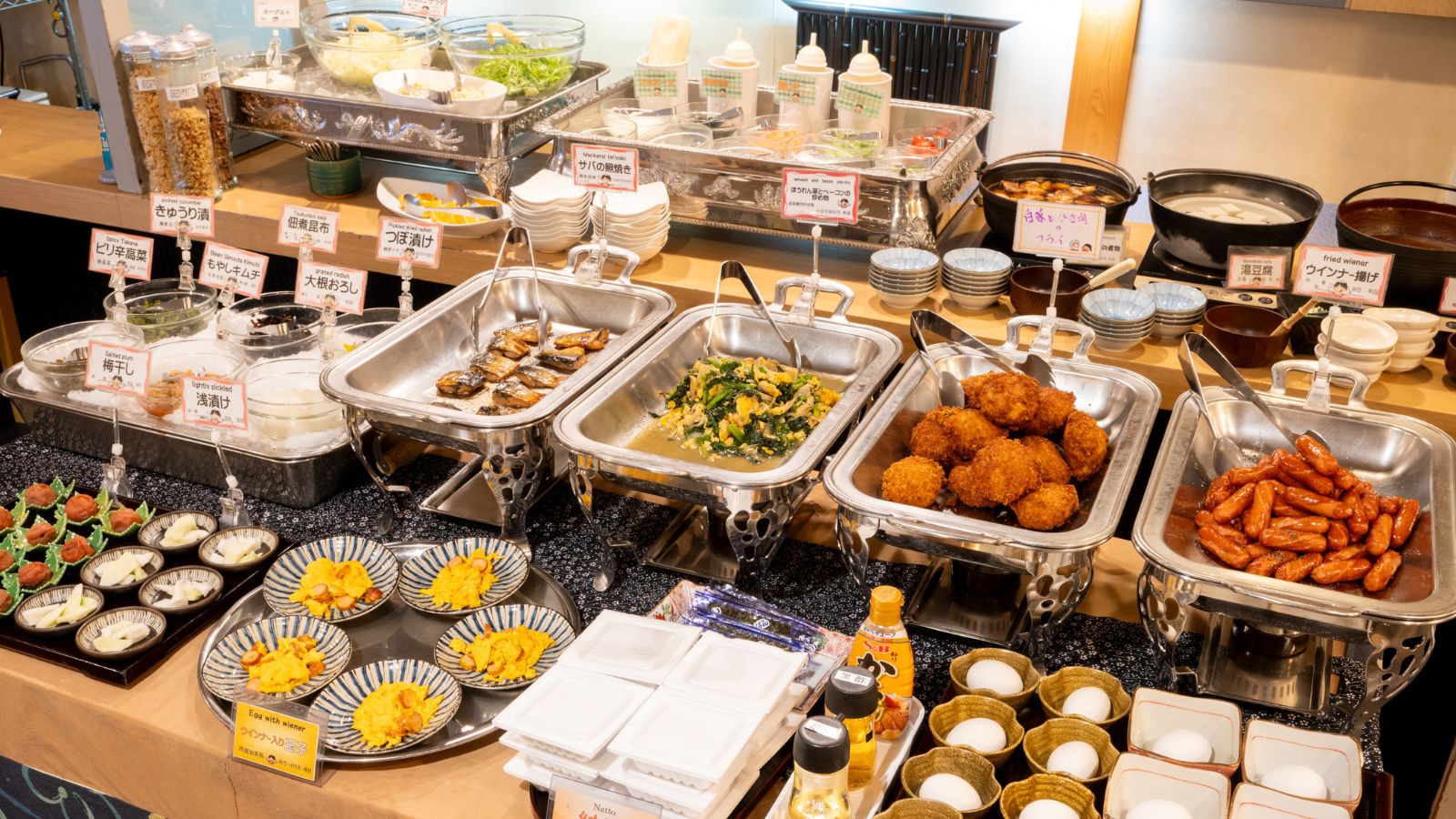 【朝食ビュッフェ】レストラン陣笠にてご提供いたします
