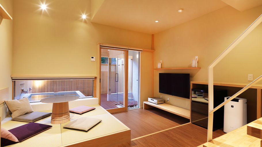 【禁煙】スイート　MOMIJI　半露天風呂付ツイン　63平米