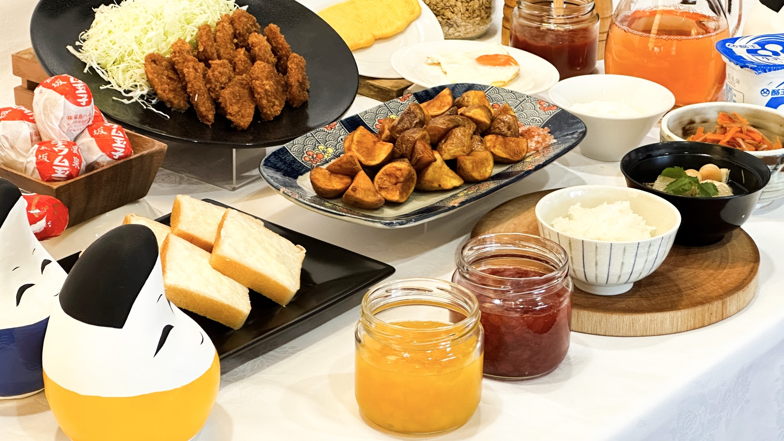 【赤べこと地酒の贈り物】金水晶晩酌セット付◆和洋朝食バイキング◆大浴場完備