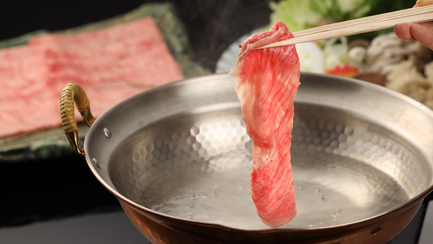 【お部屋食】「飛騨牛じゃぶしゃぶ」