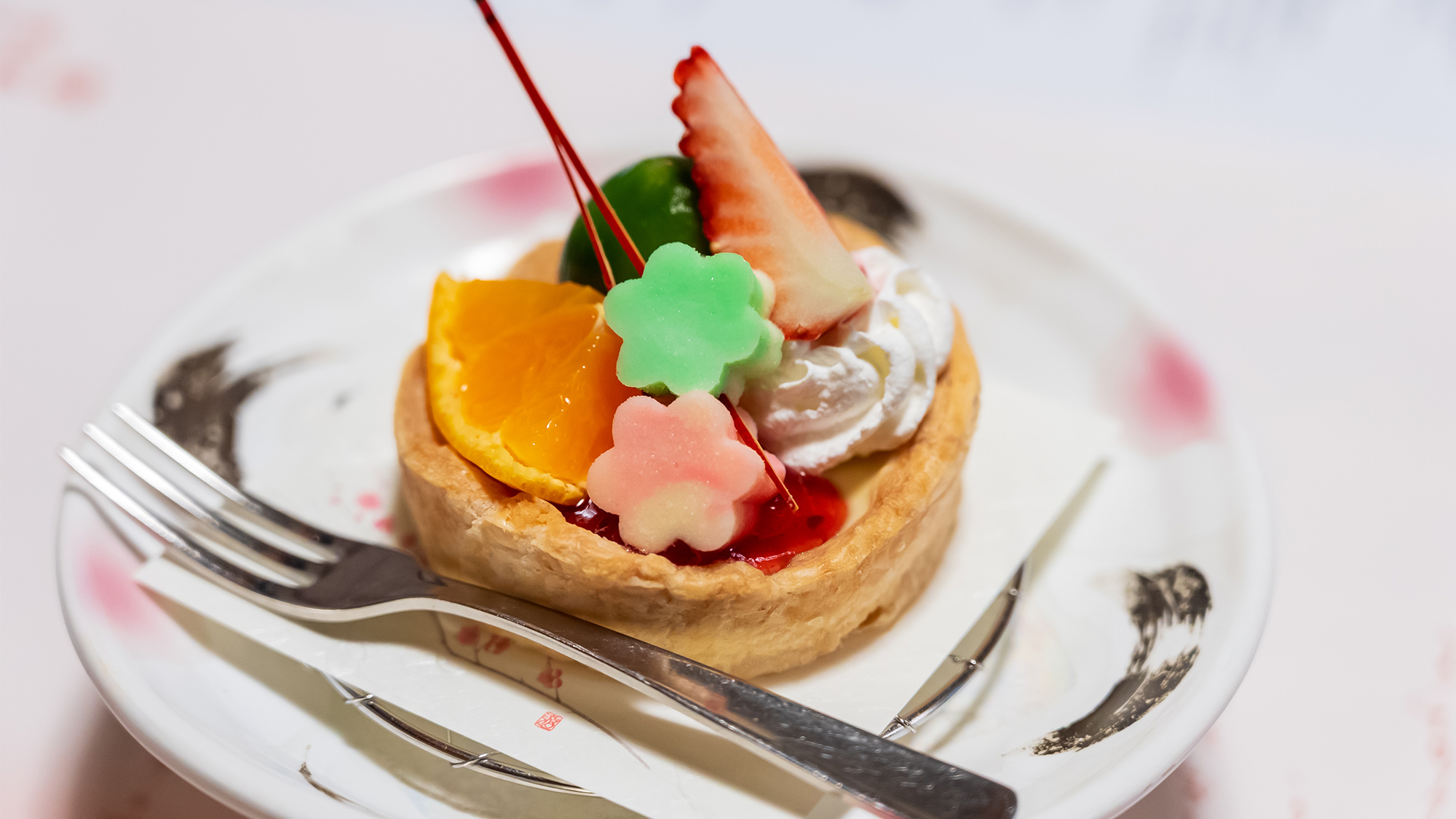 ◆【夕食】甘味／タルト二層寄せ