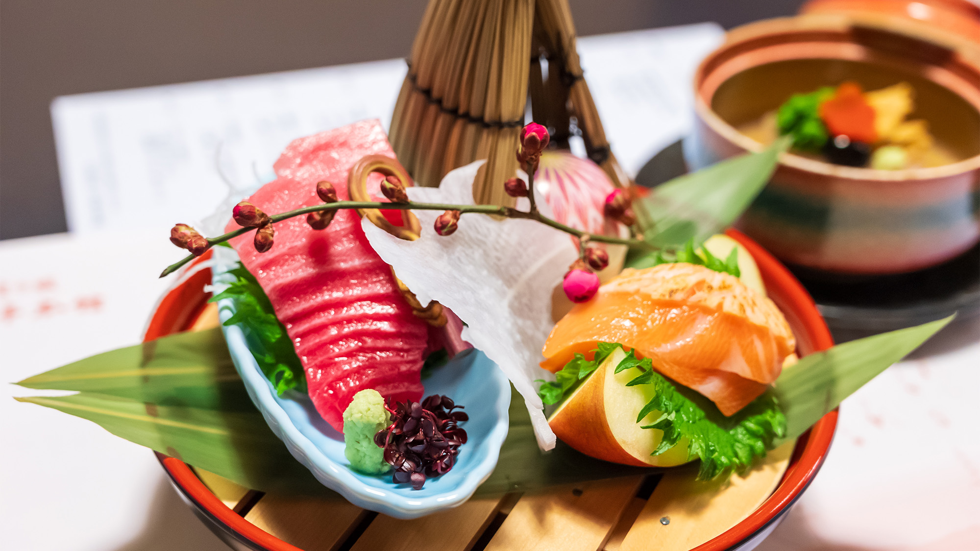 ◆【夕食】お造り／雪結晶盛り