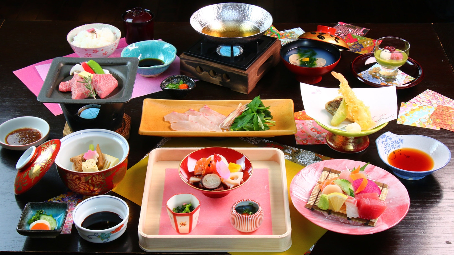 【春の味覚】【２食付】季節を感じる旬会席♪春の味をふんだんに使った彩り会席