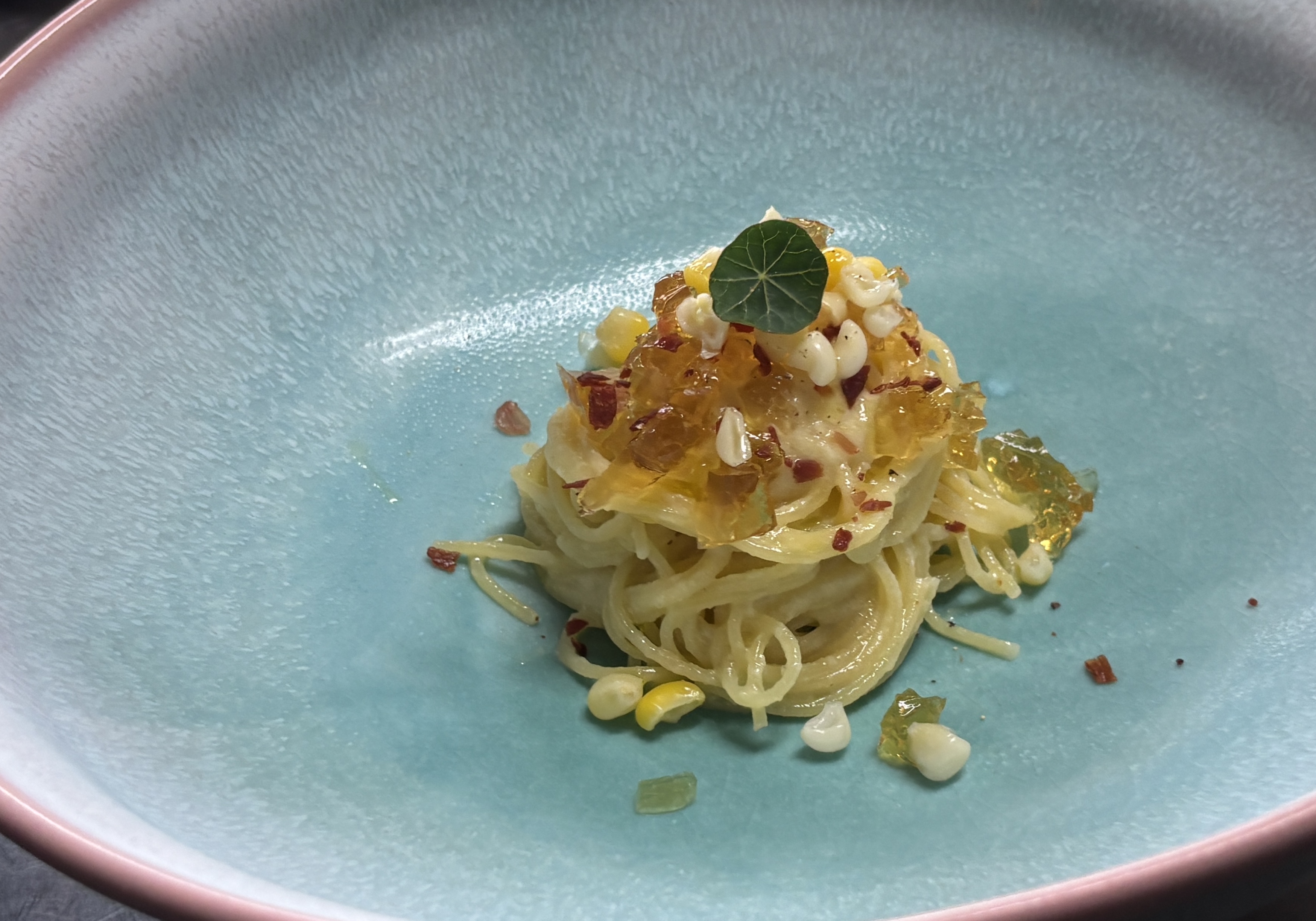 とうもろこしの冷製パスタ