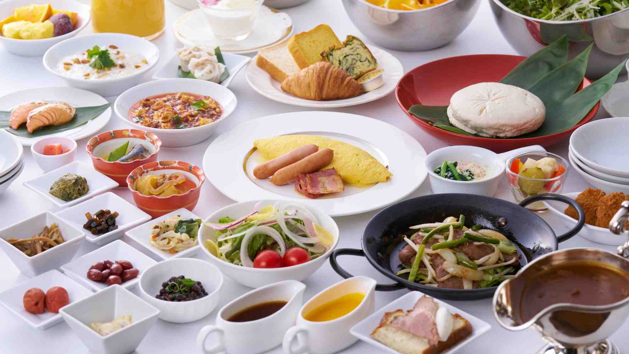 【バーゲンSALE！お日にち限定スペシャルプライス】和洋中約50品目.内容充実の朝食ブッフェ付
