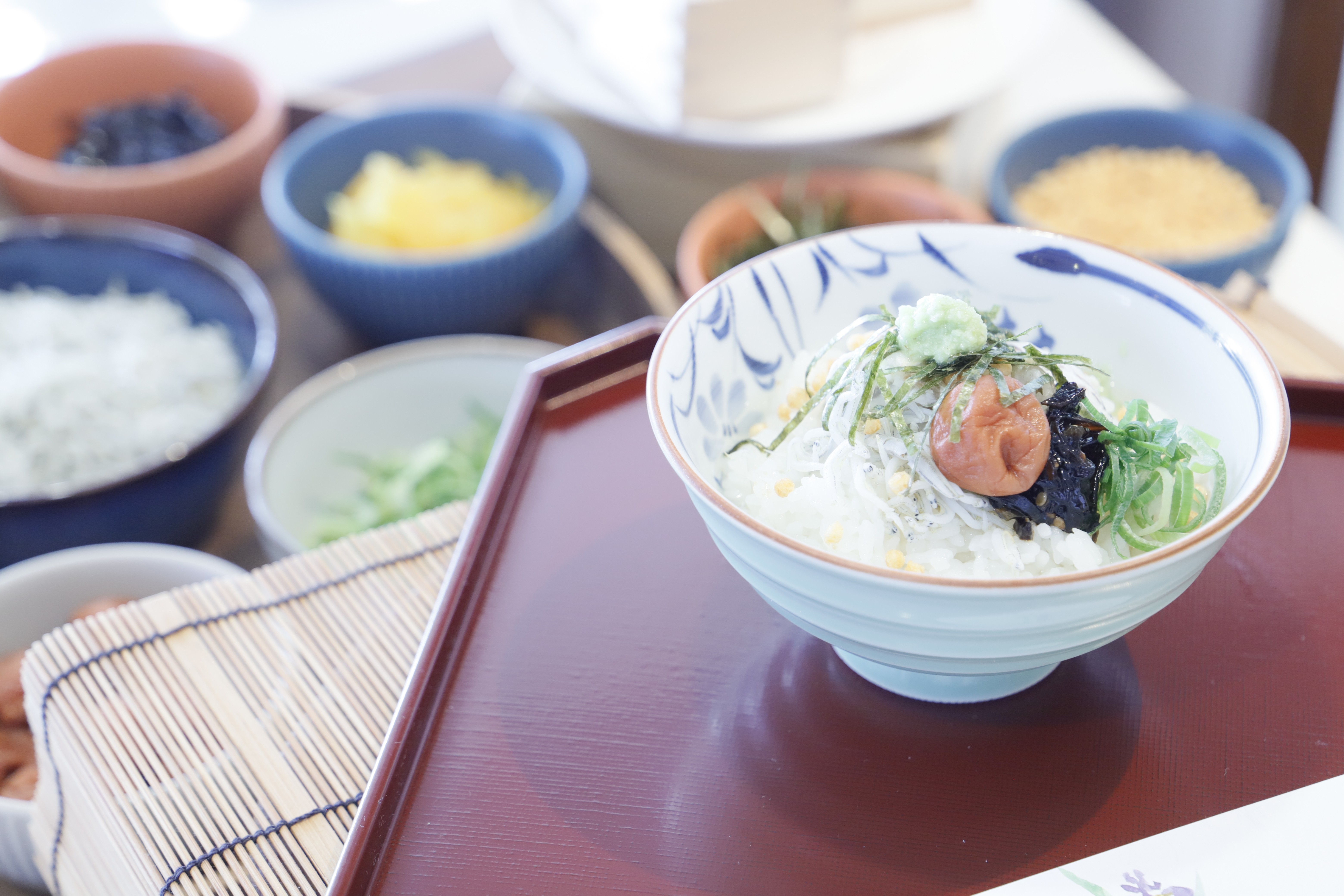 朝食ビュッフェ　鯛出し茶漬け
