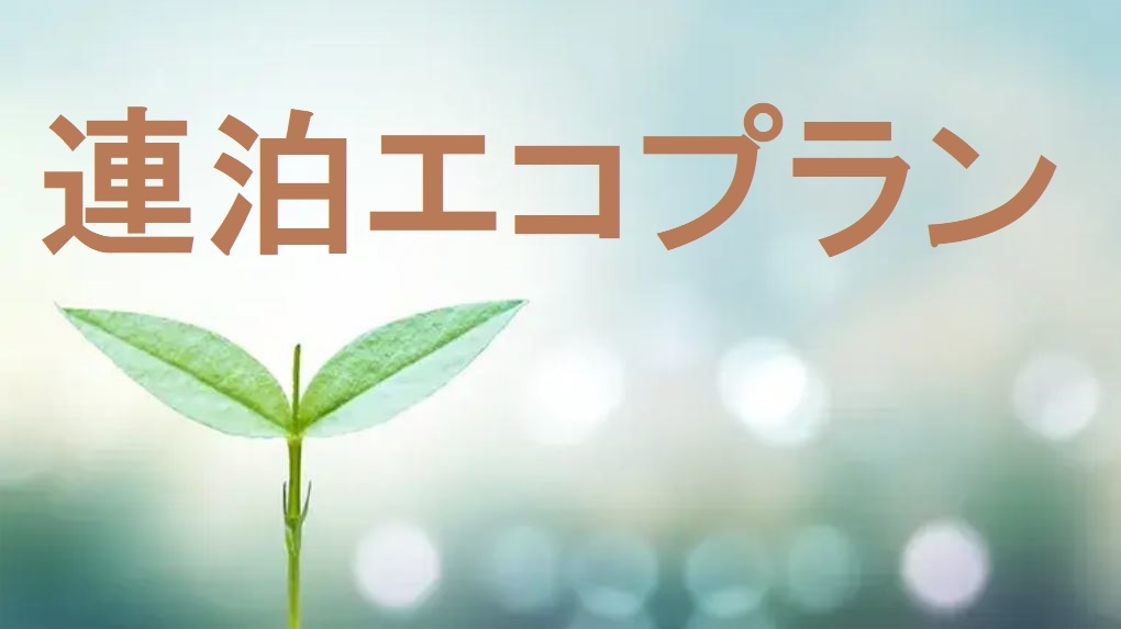 【2連泊限定エコプラン】（素泊まり）お掃除無しでお得に泊まろう♪　