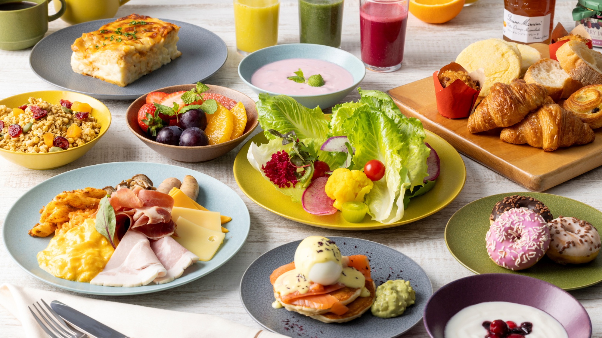 朝食ビュッフェ