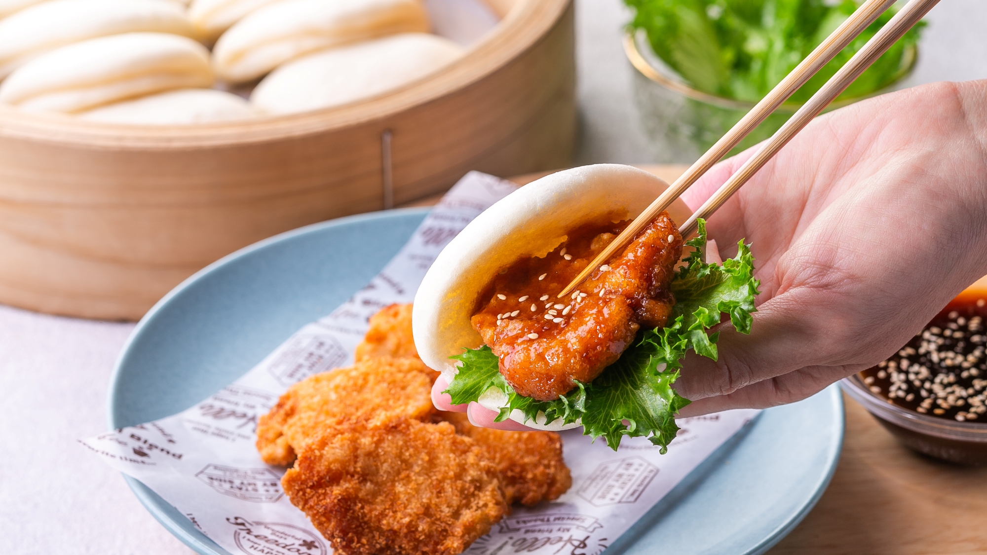 【朝食】チキンバオ