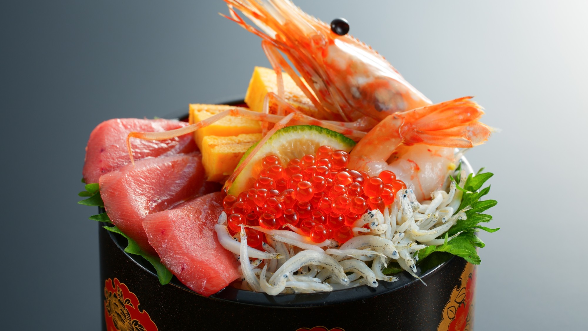 受賞限定オリジナルミニ海鮮ちらし寿司／例