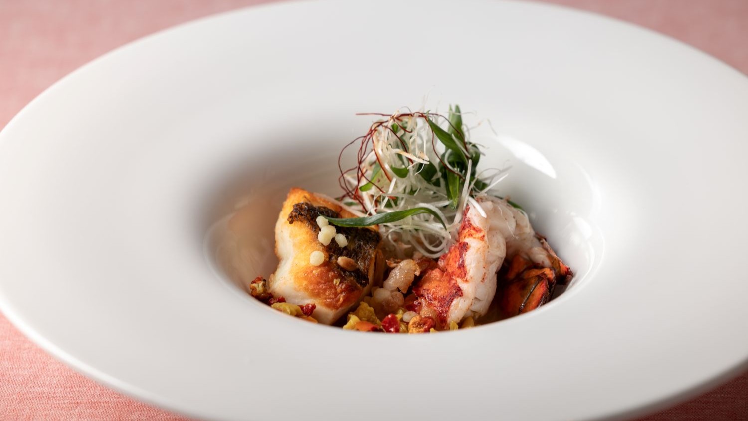 ≪春料理≫オマール海老と桜鯛　カッチュッコ仕立て