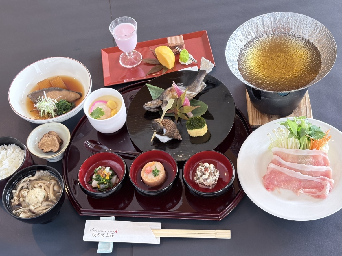 【秋田得旅】＜４大特典付＞【訳あり：外壁工事/露天休止中】「料理長おまかせ」2食付プラン