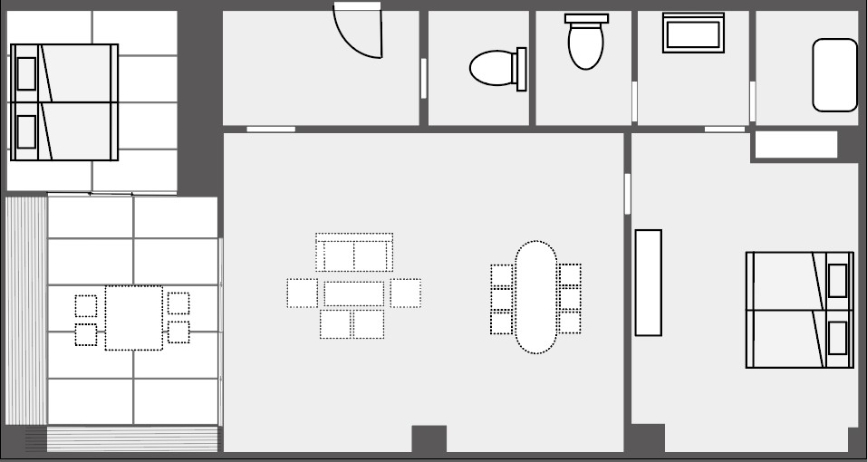 プリビレッジデラックススイート／平面図