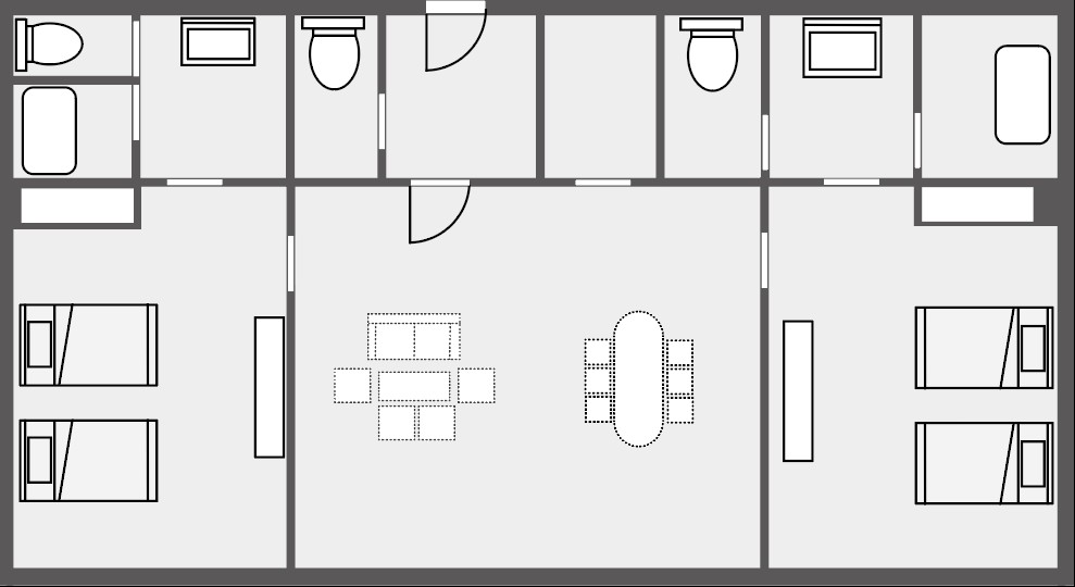 クラシックデラックススイート／平面図