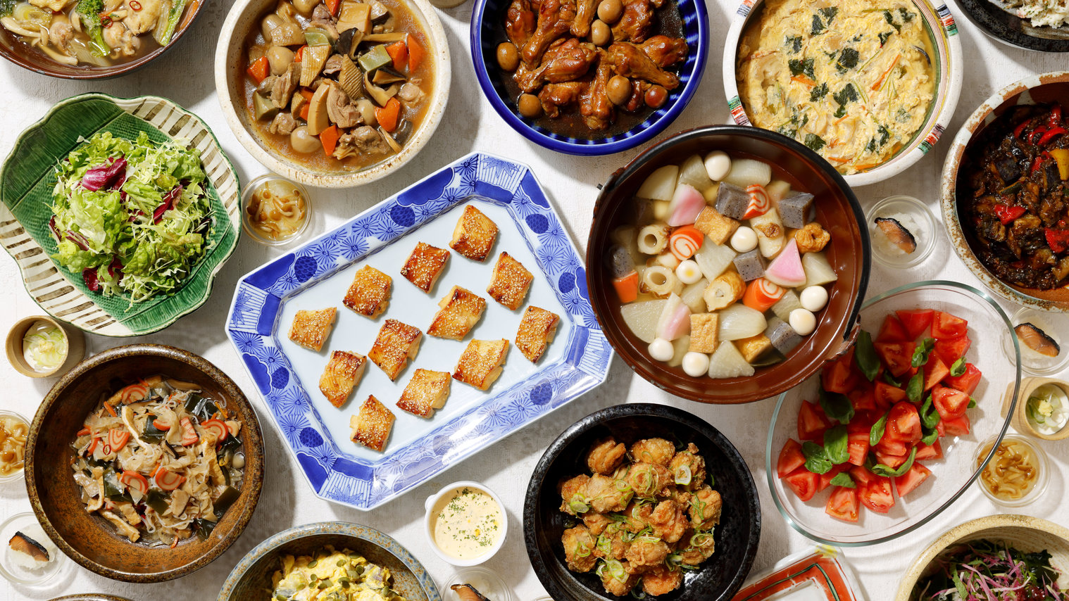 【朝食ブッフェ】地元野菜や海鮮を豊富にご用意しております。