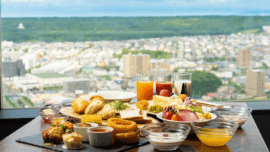 【楽パック★スペシャル】北海道を楽しむスカイレストランの朝食ブッフェ♪
